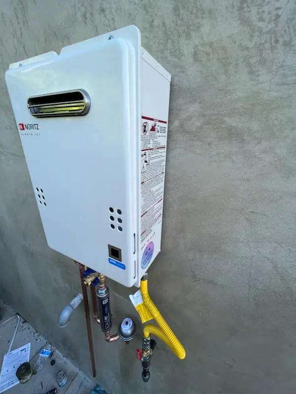 Tankless water heater installation for Sedgewood homes